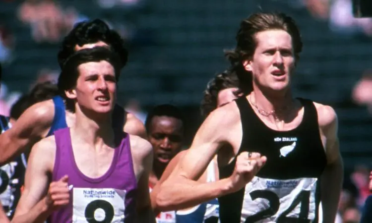 Seb Coe and John Walker at C. Palace 1977 (Credit: Mark Shearman)