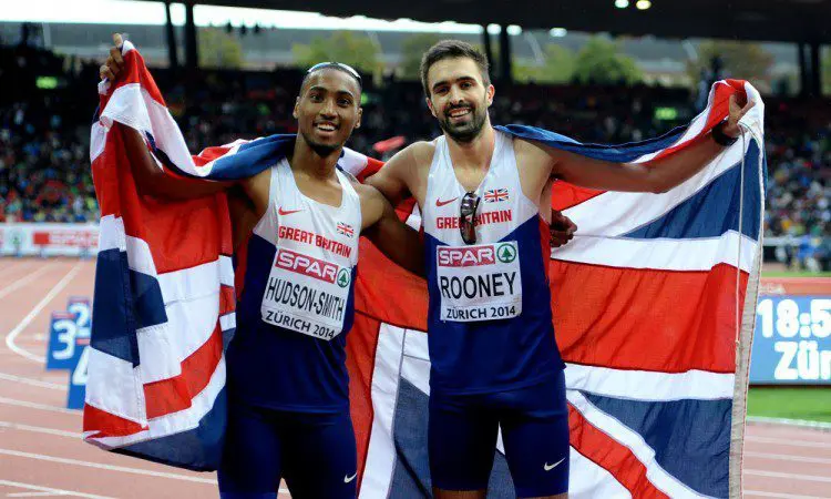 Martyn Rooney and Matthew Hudson-Smith by Mark Shearman