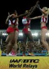 USA's 4x800m team celebrate on the podium