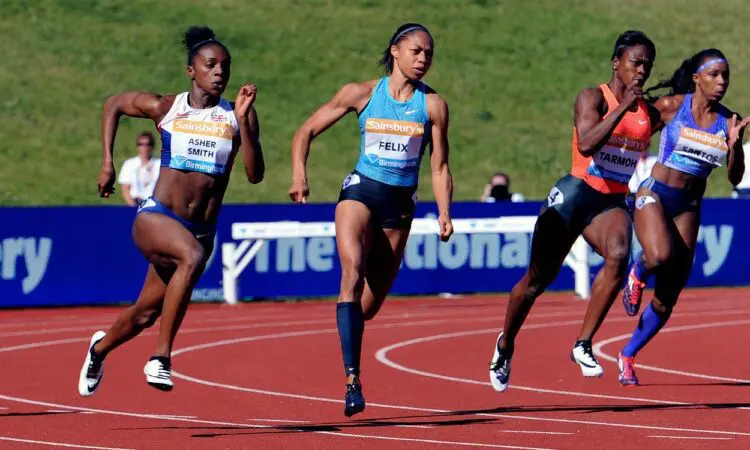 Dina Asher-Smith in Birmingham