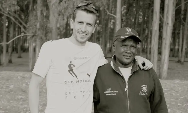 Peter Middleton with the coach