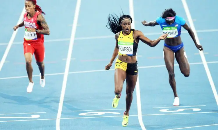 elaine thompson 200m rio 2016