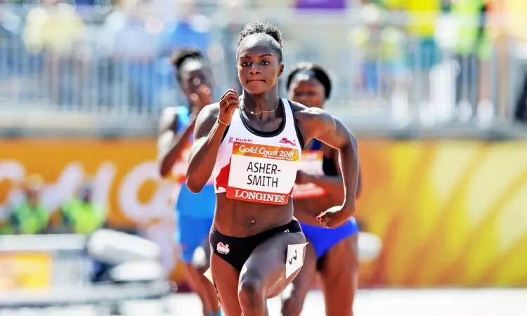 Dina Asher-Smith Gold Coast 2018 by Mark Shearman