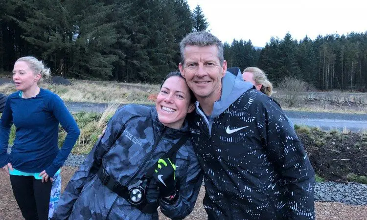 Helen-Clitheroe-and-Steve-Cram-by-PAUL-ANDREWS-Steve-Cram-camp