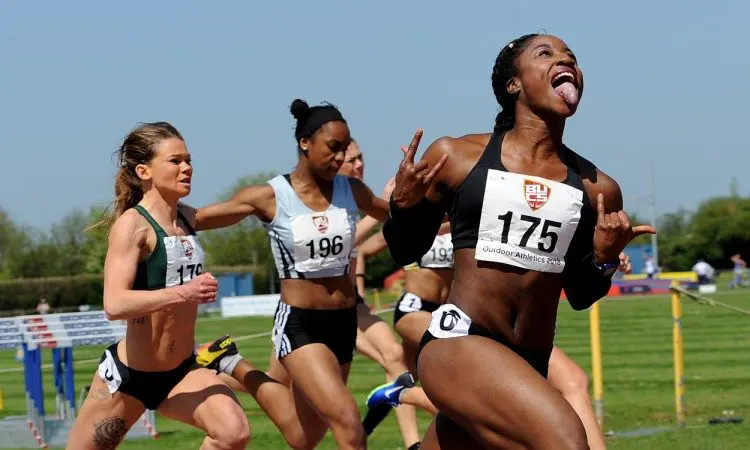 Diani Walker BUCS 100m 2018 by Mark Shearman