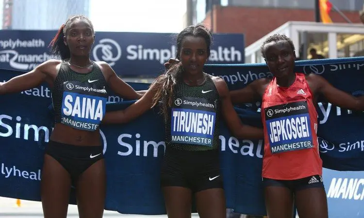Dibaba,-Jepkosgei-and-Saina-Great-Manchester-Run-2018-by-Phil-Oldham