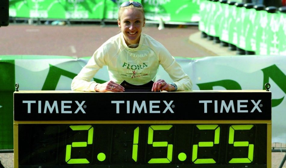 PAULA RADCLIFFE WR LONDON MARATHON 2003 (Credit: Mark Shearman)
