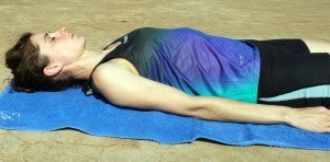 In this self-check exercise your shoulders should be able to drop backwards without too much effort