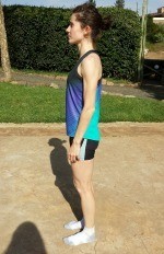 The above shows an ideal posture where the head is balanced over the body