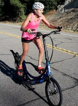 Mary Slaney on ElliptiGO 2015
