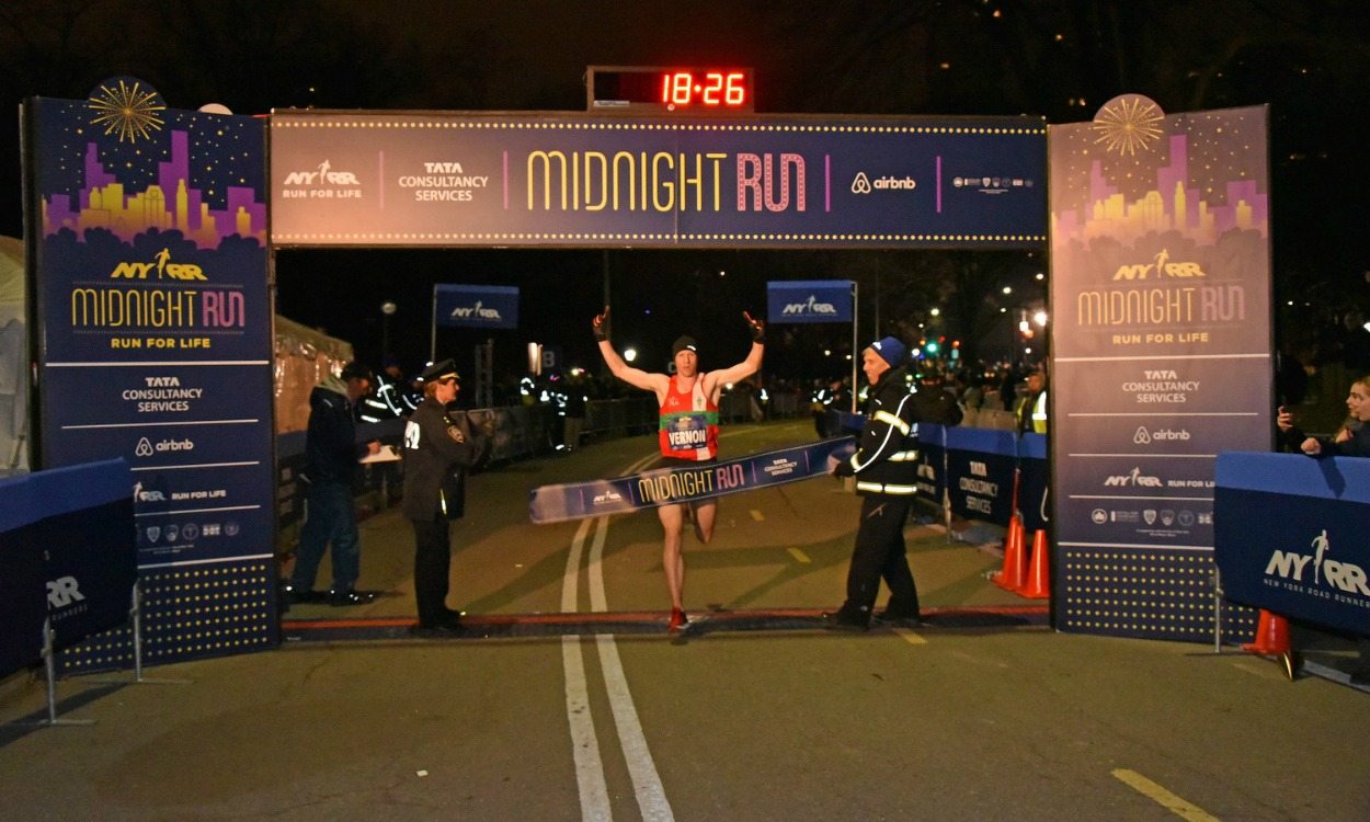 Andy Vernon wins NYRR Midnight Run – weekly round-up