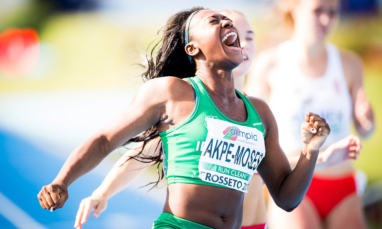 Gina Akpe Moses And Filippo Tortu Win European U 100m Titles Aw Gina Akpe Moses And Filippo Tortu Win European U 100m Titles Aw