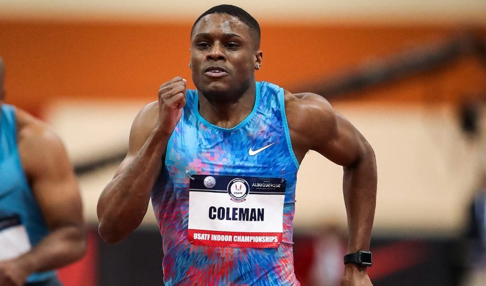 Christian Coleman breaks 60m world record in Albuquerque AW