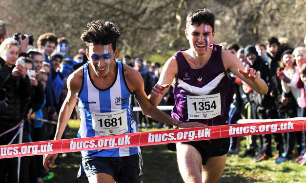 Emile Cairess out-sprints Patrick Dever in BUCS Cross thriller