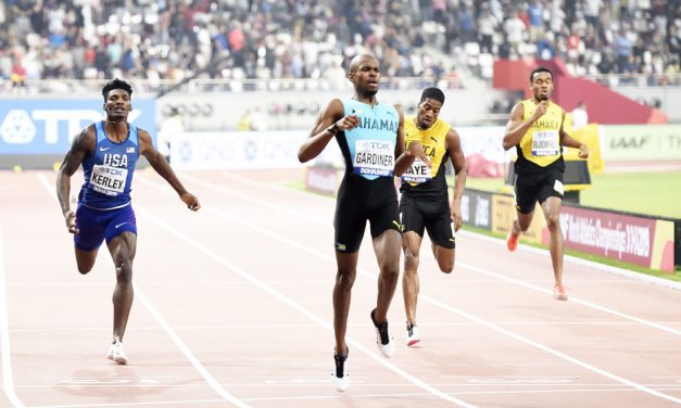 Steven Gardiner goes No.6 all-time at 400m