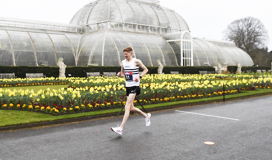 Tom Bosworth strolls on to the plane to Tokyo AW
