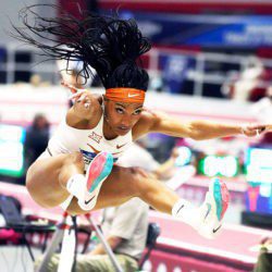 Tara Davis long jumps world-leading 6.93m - AW