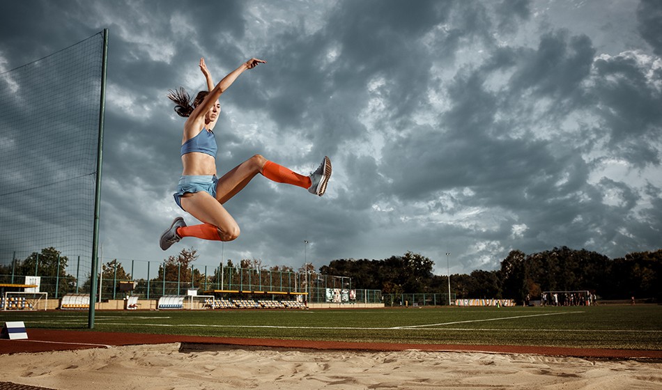 Long Jump Landing Technique