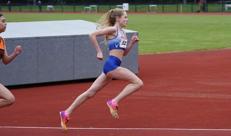 Shaikira King runs UK age 14 best of 2:02.60 for 800m