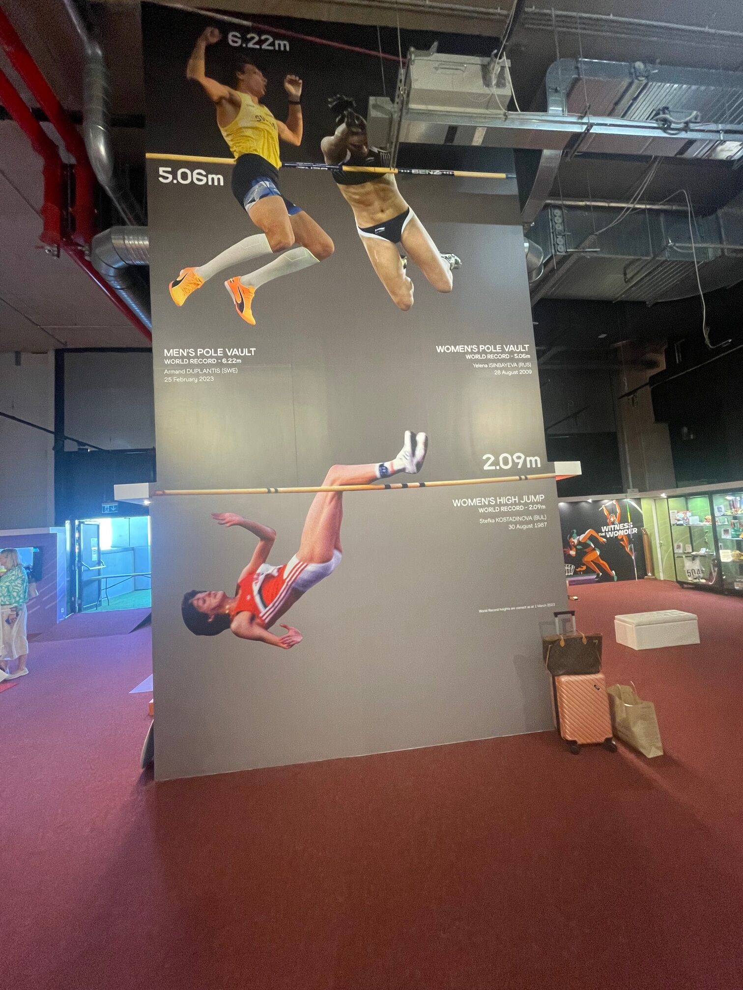 Pole vault heights AW