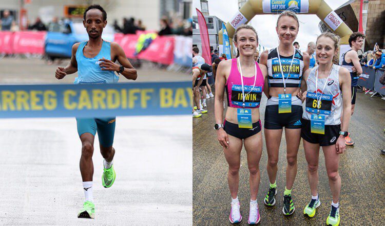 Omar Ahmed and Hannah Irwin lead lines at Cardiff Bay 10k