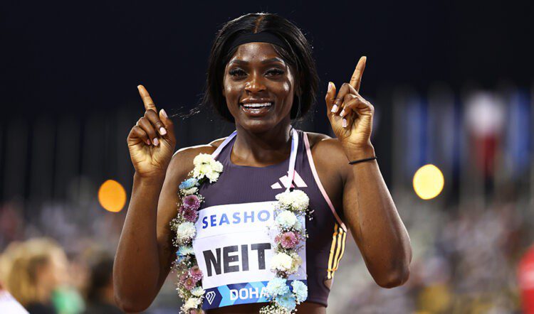 Daryll Neita and Molly Caudery in winning form in Doha