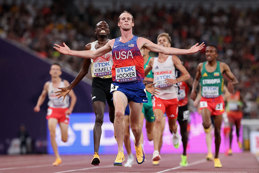 Cole Hocker bounces back from 1500m DQ to win world 5000m gold – Athletics Weekly Cole Hocker bounces back from 1500m DQ to win world 5000m gold – Athletics Weekly