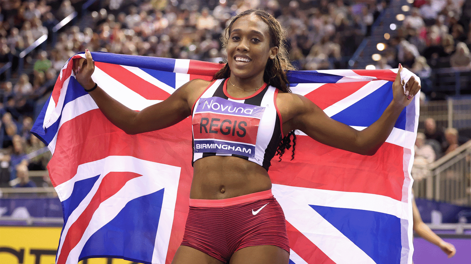 Renee Regis wins British indoor 200m with golden family moment