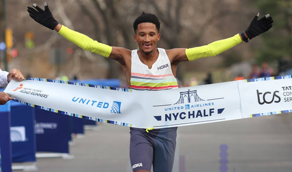 Adrian Wildschutt and Hellen Obiri victorious at the NYC Half